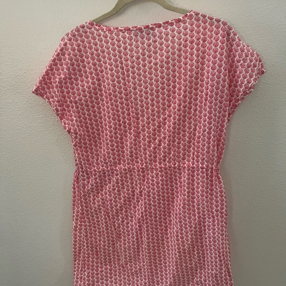 VINEYEARD VINES| PINK SEASHELL COTTON BATHING SUIT COVER DRESS - Picture 6 of 7